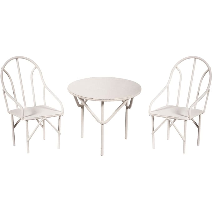 Mini-zitgroep 3st, wit,2 stoelen+1tafel