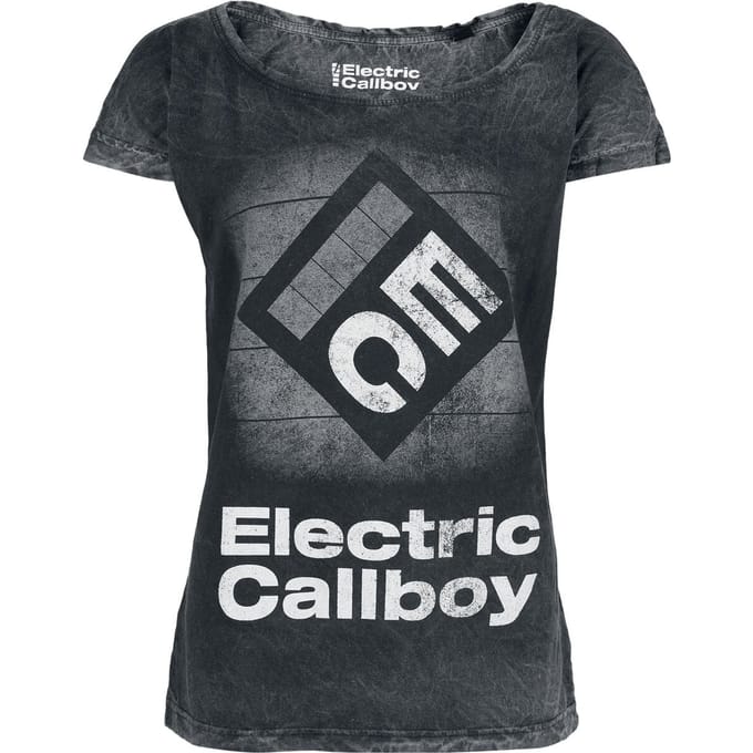 Electric Callboy Square Logo Dames T-shirt - grijs - XXL