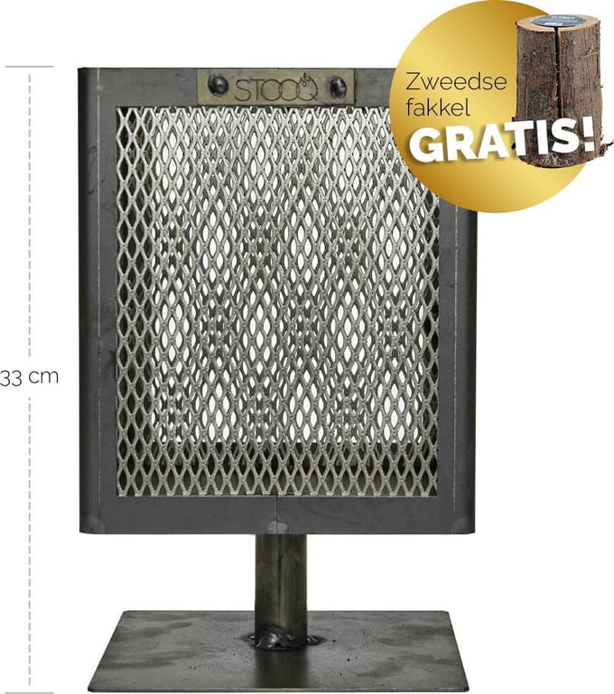 STOOQ Zweedse Fakkelhouder Highlander Vierkant