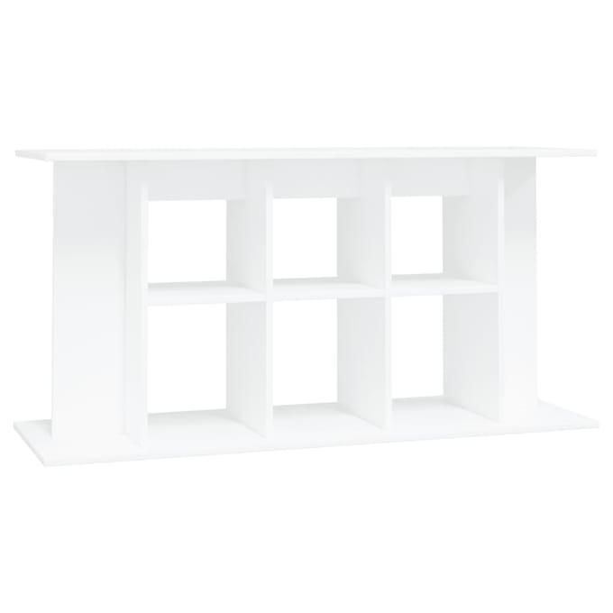 vidaXL - Aquariumstandaard - 120x40x60 - cm - bewerkt - hout - wit