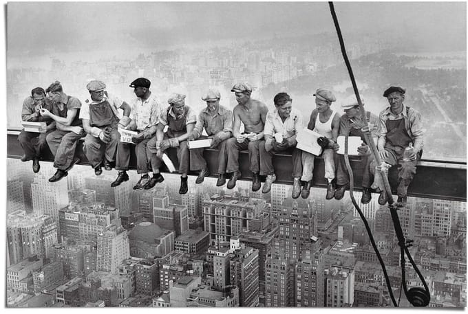 Poster Lunch atop a Skyscraper - 61 x 91,5 - Papier - REINDERS