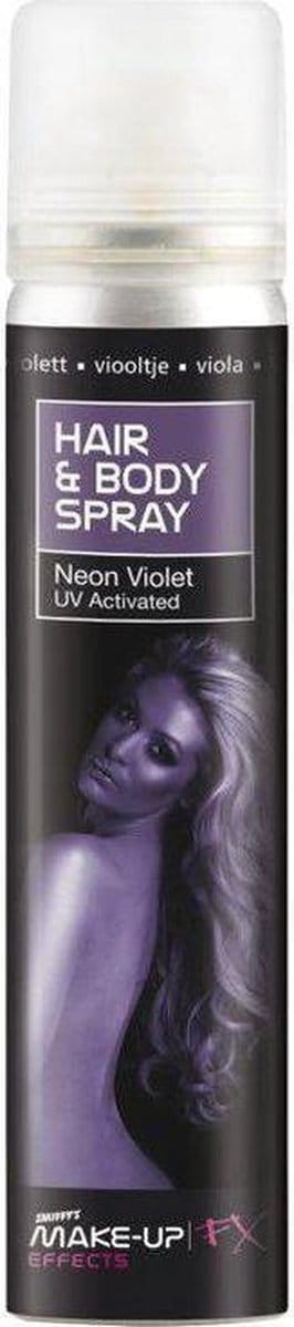 Haar en lichaam spray paars UV 75ml