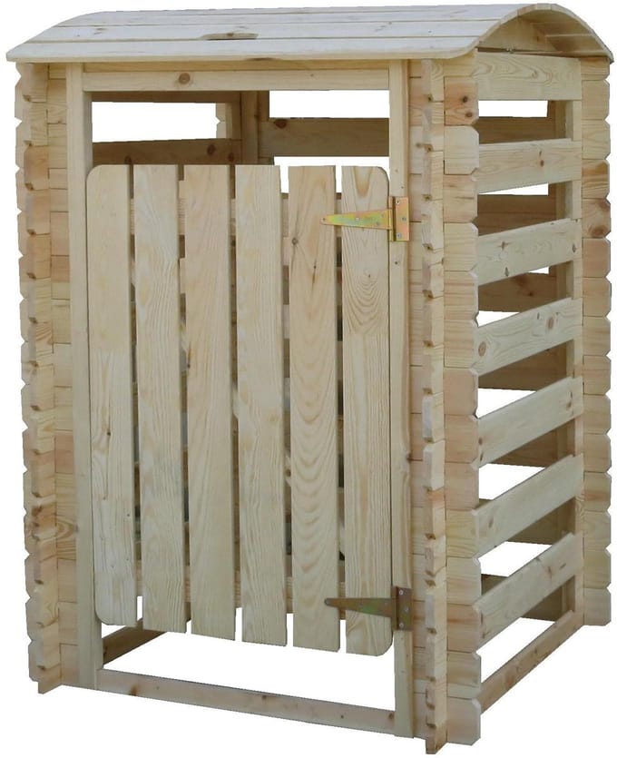 Timbela M606-1 - Houten Containerombouw - 97x97xH137 cm - met afsluitbare deuren