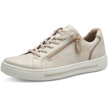 Jana Dames Sneaker - 23660-949 Beige/Goud - Wijdte H - Maat 37