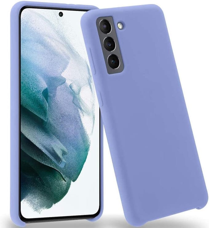 Solid hoesje Geschikt voor: Samsung Galaxy S21 Plus Soft Touch Liquid Silicone Flexible TPU Rubber - Paars