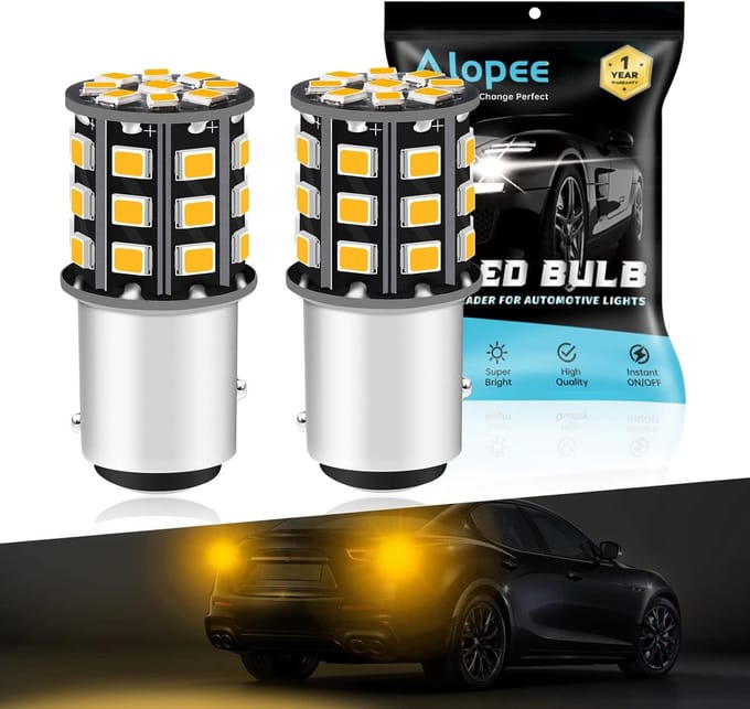 LED Lampen Set - Auto Verlichting - Rijden Veiligheid - 2835 33 SMD Chip - 12V 24V - Amber
