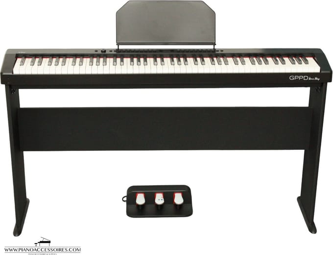 Digitale Piano met 88 Gewogen Toetsen – GPPD Home Stage C8 zwart