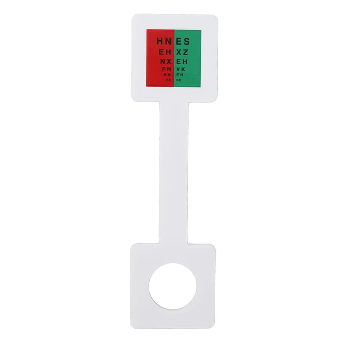 Controleer Vision Tester Dikke Matte Laminering Waterdichte Vision Tester Tool voor Vrouwen Mannen white