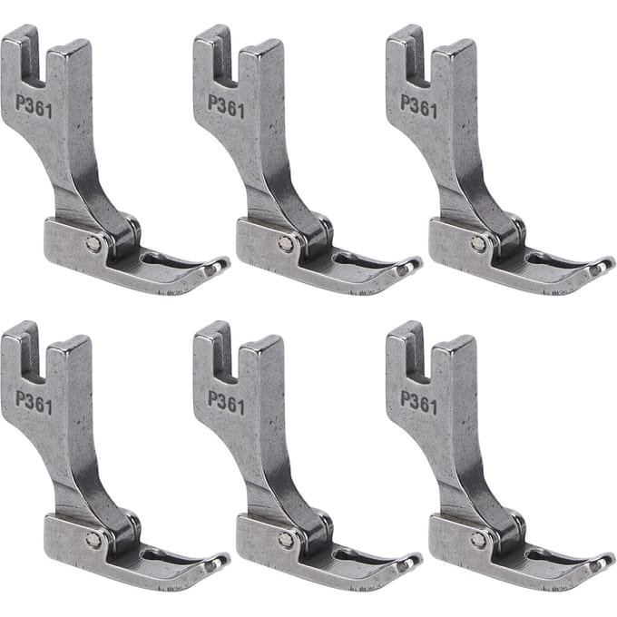 6 Stuks Ritsvoet Roestvrij Staal Universeel Industriële Naaimachines Accessoires gray