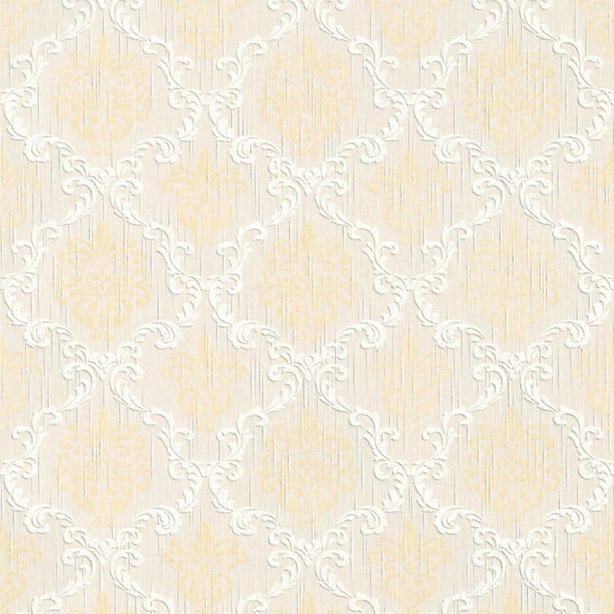 Textiel look behang Profhome 956297-GU textiel behang gestructureerd in textiel look mat crème goud beige 5,33 m2