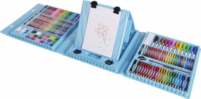Zoem - Tekenset - Kleurenset - Stiften - Tekenbord - Blauw