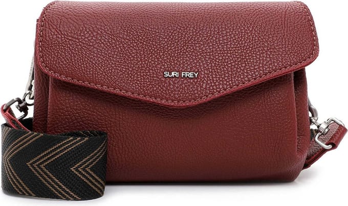 SURI FREY Schoudertas Cathy Crossbody Bag Darkred Wijnrood