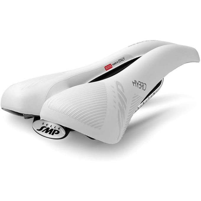 SELLE SMP HYBRID zadel mat wit HYBRID03-BI white