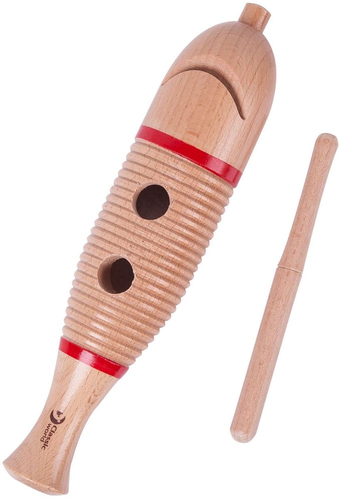Classic World Maxi Guiro with Stick