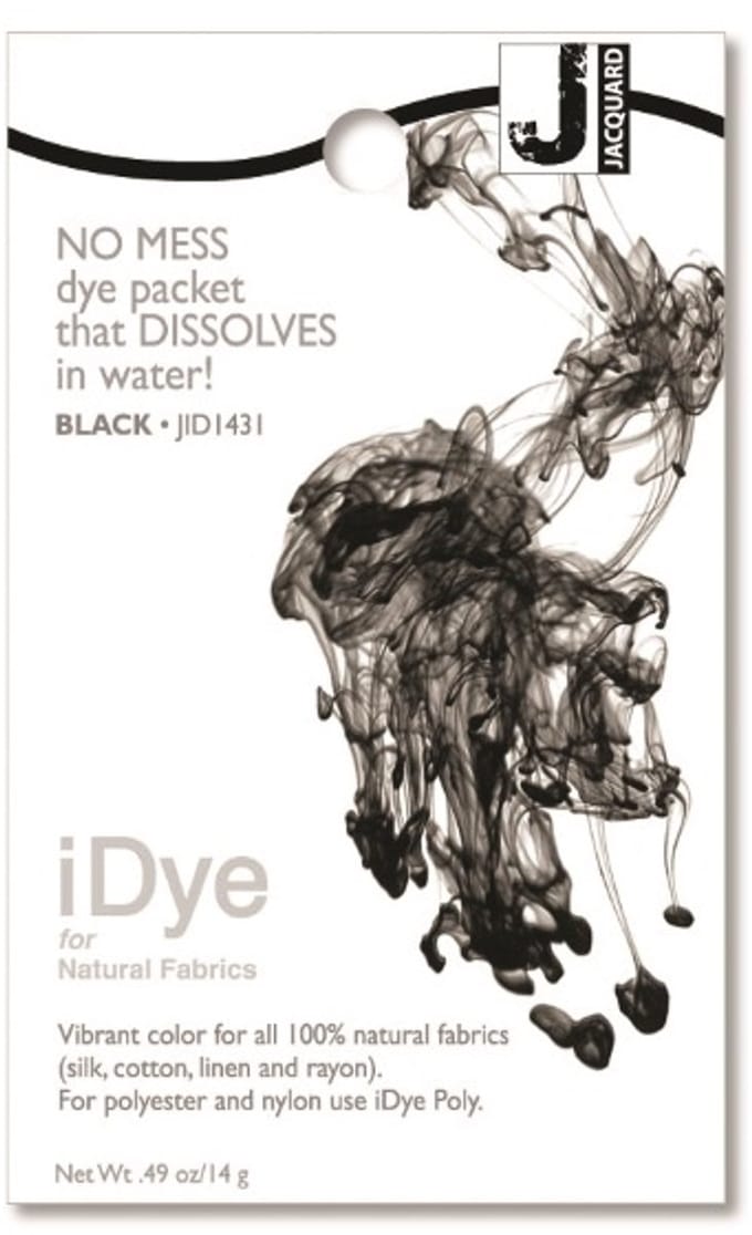 Jacquard iDye Natural textielverf Zwart 14 g