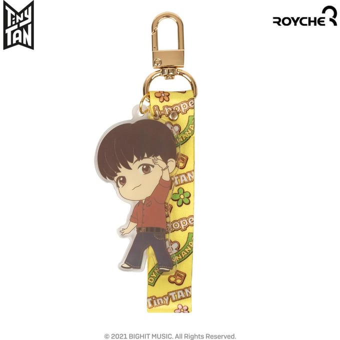 BTS Tiny Tan Dynamite Acryl Sleutelhanger beige