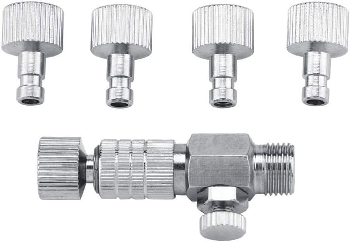 Airbrush Quick Release Adapter Set met 4 Fittingen voor Snelle Ontkoppeling en Accessoires