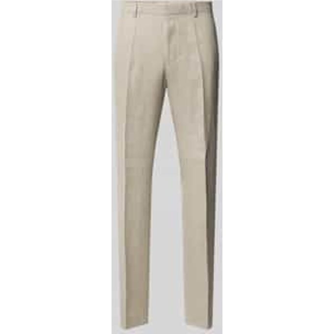 regular fit pantalon van linnenmix model 'LEON'