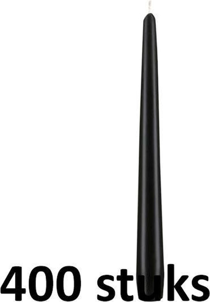 400 stuks dinerkaarsen zwart 245/23 (7 uur)