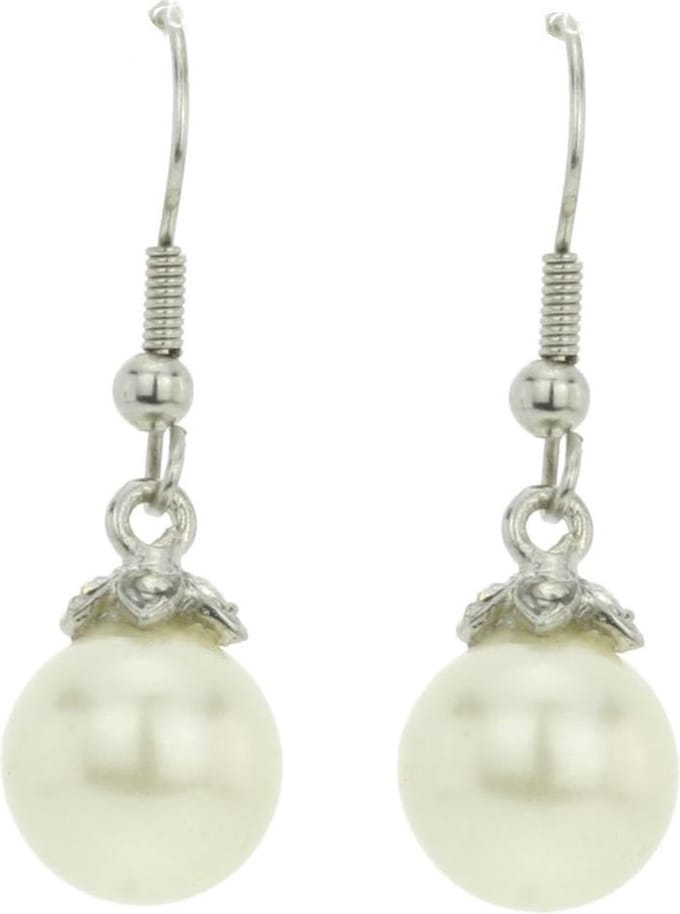 Behave - Oorhangers paarse steen dames - Vintage look - Statement stijl