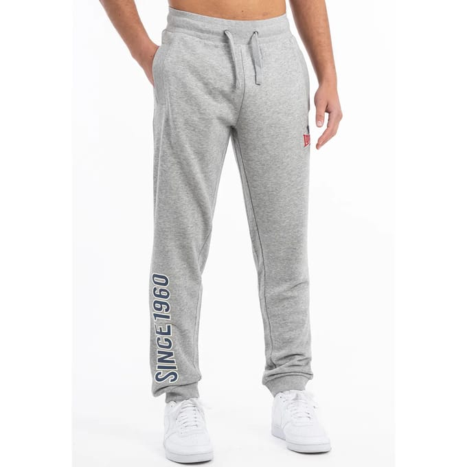 Lonsdale Jogginghose Virkie Jogginghose normale Passform Marl Grey/Navy/Red-XXL