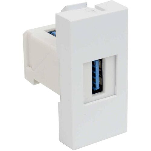 KOPOS QD 45X22.5-USB_HB Apparaatinzet Datamodule (b x h) 22.5 mm x 45 mm Wit 1 stuk(s)