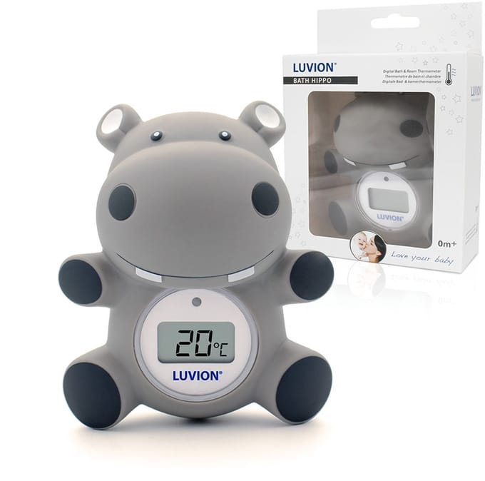 LUVION® bad/kamerthermometer Nijlpaard - Thermometer