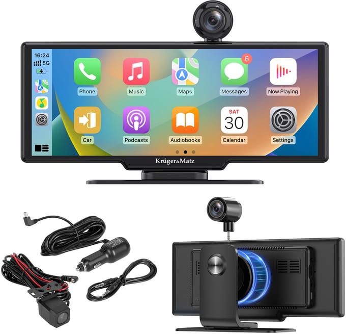 Krüger&Matz Serie - Autoradio - 9-inch Display - Android Auto - Apple CarPlay