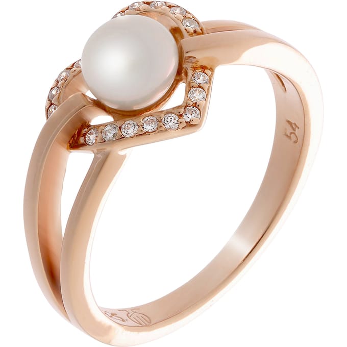Orphelia Dames 925 Sterling Zilveren Ring - Roze ZR-7233/RG