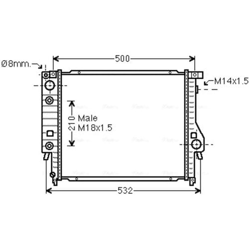 Radiator AVA COOLING BW2099