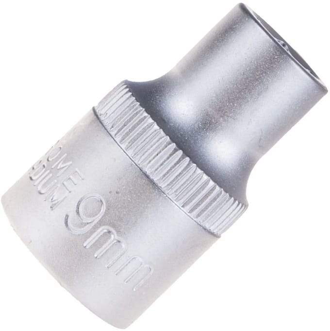 GEKO Dopsleutel 9 mm - 6-punts - Chroom Vanadium - Standaard diepte