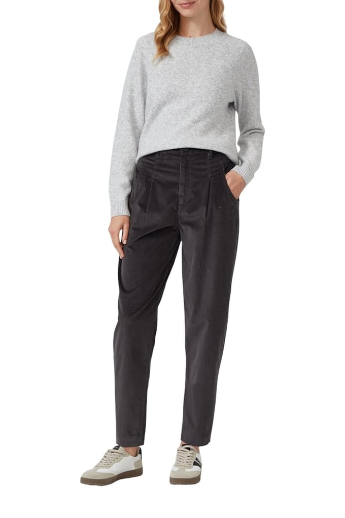 s.Oliver  Hosen Grey/black Größe: 46 | Ausgestellte Hosen Outlet | Damen | Grau