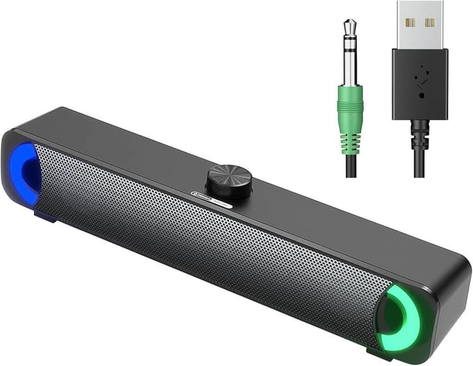 SNJY® Soundbar - USB Computerluidspreker - TV Speaker - Home Cinema - 10 W - Zwart