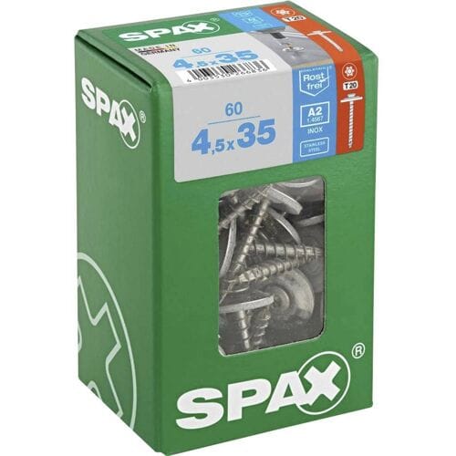 SPAX 4577000450357 Spengler-schroef 4.5 mm 35 mm T-STAR plus RVS A2 60 stuk(s)
