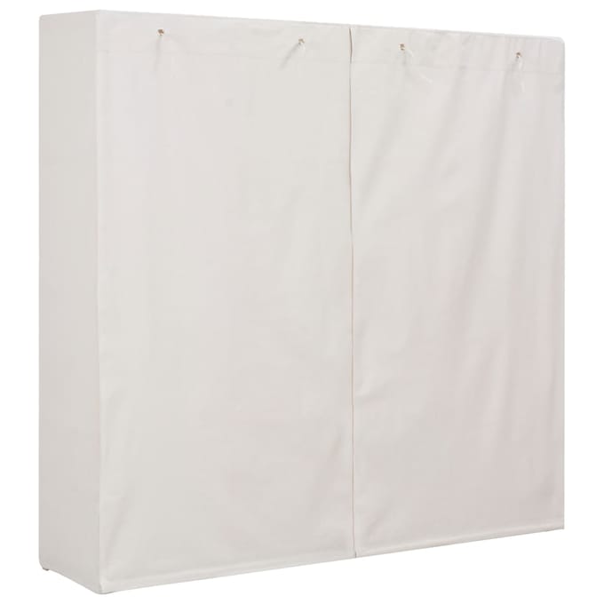 vidaXL - Kledingkast - 173x40x170 - cm - stof - wit