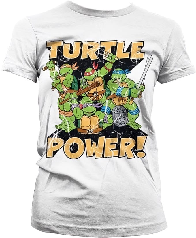 Teenage Mutant Ninja Turtles Dames Tshirt -M- Turtle Power! Wit