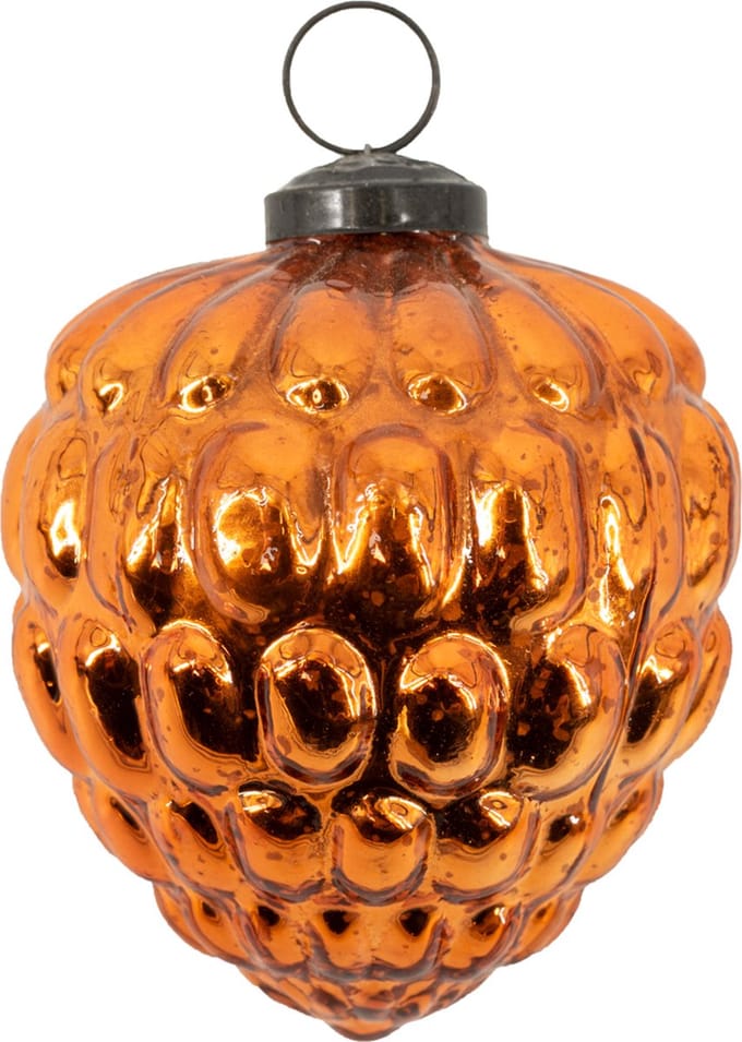 HomeBound by KY | Glazen kerstbal copper | 10x10x10cm | kerstbal