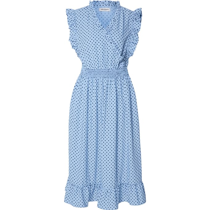 Lollys Laundry Midi-jurk met stippen voor dames (Blauw)