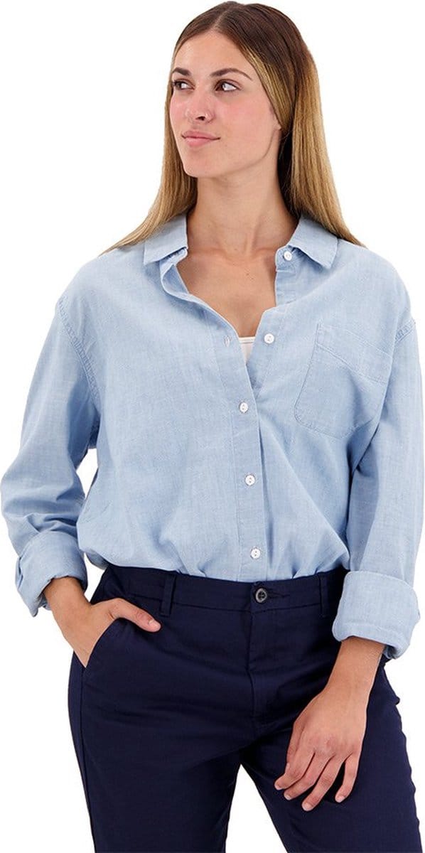 Dockers Original Overhemd Met Lange Mouwen Blauw M Vrouw
