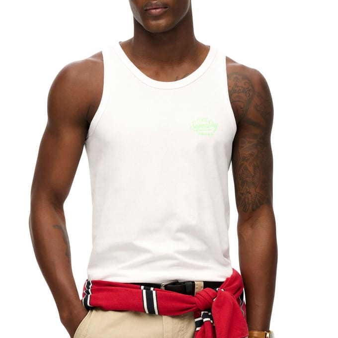 Superdry Contrast Tanktop Heren - Maat S