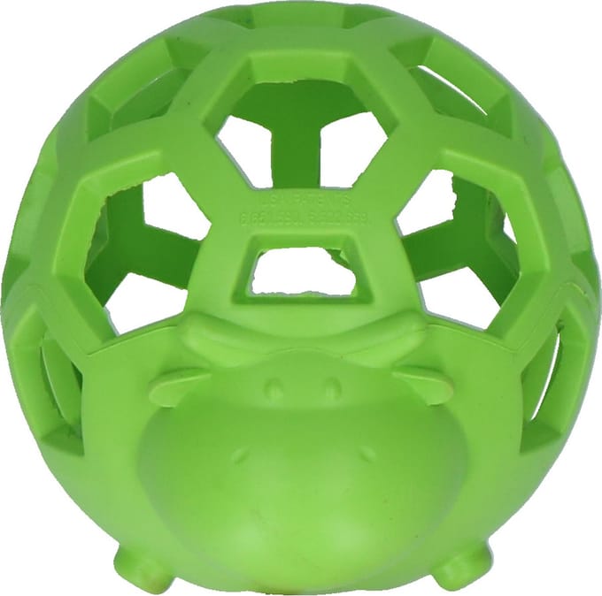 JW Hol-EE Cow - Hondenspeeltje - Hondenspeelgoed - Groen - Small - ø 9 cm