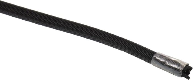 Elastische spanner - Spanband koord - Bevestigen lading - UV-gestabiliseerd gevlochten nylon - 20 meter 4mm - Zwart
