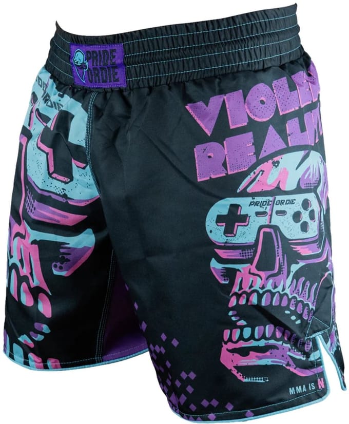 PRiDEorDiE Fight Short Violent Reality Zwart - M