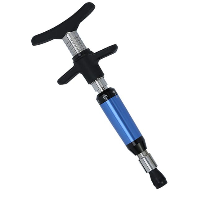6 niveaus handmatige chiropractische wervelkolomcorrectietool Forth-massageapparaat vervangbaar 4 koppen 6-speed one-head gray