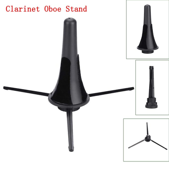 Support de hautbois de clarinette pliable support de trépied de Saxophone droit pour Instrument à vent noir noir