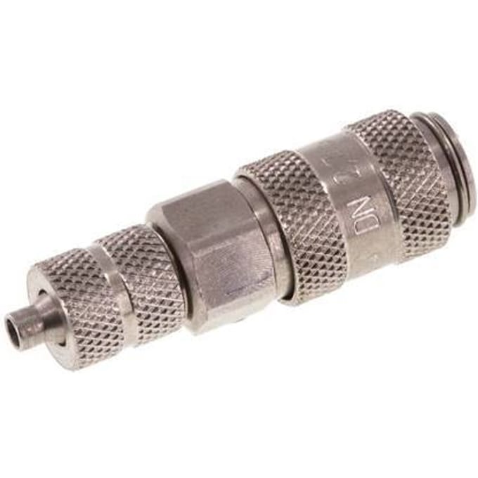 RVS DN 2.7 (Micro) Luchtkoppeling Snelkoppeling 3x4.3 mm Push-On - CLS2-N-S-3