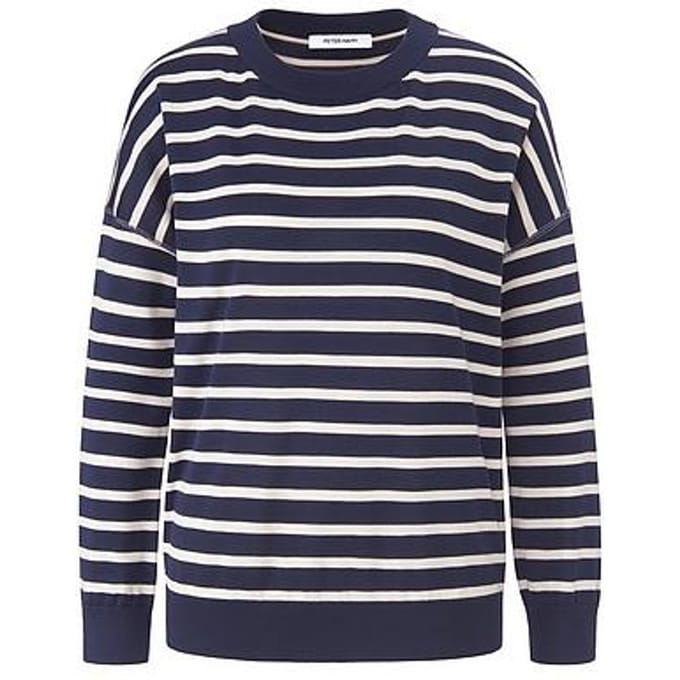 Trui 100% SUPIMA®-katoen Van Peter Hahn blauw