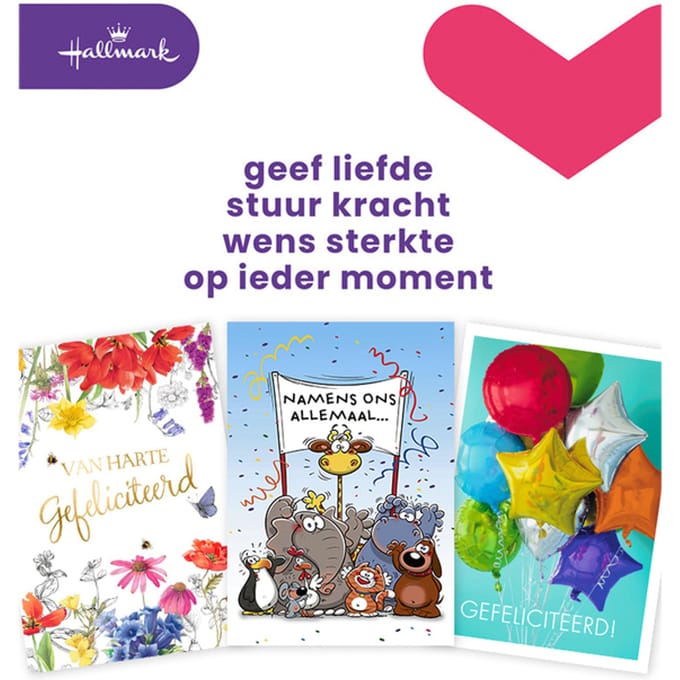 Wenskaart Hallmark Business Box verjaardag A4 navulset à 8 stuks