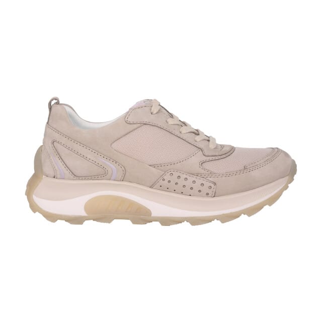 Gabor rollingsoft sensitive 26.915.31 - dames rollende wandelsneaker - Taupe - maat 37.5 (EU) 4.5 (UK)