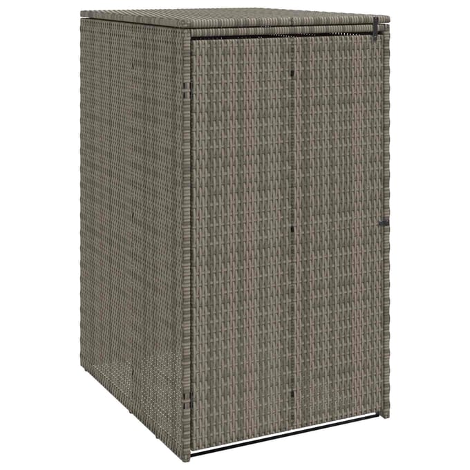 vidaXL - Doos - Afvalemmer - Doos - Grijs - 65 - x - 80 - x - 115 - cm - Polyetheen